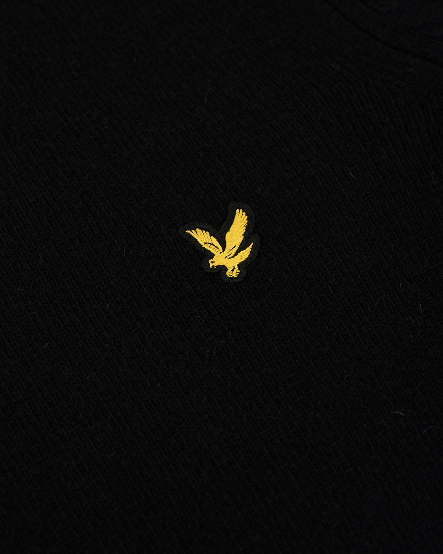 Heren | Truien | Lyle & Scott | Lambswool Crew Neck Pullover Black