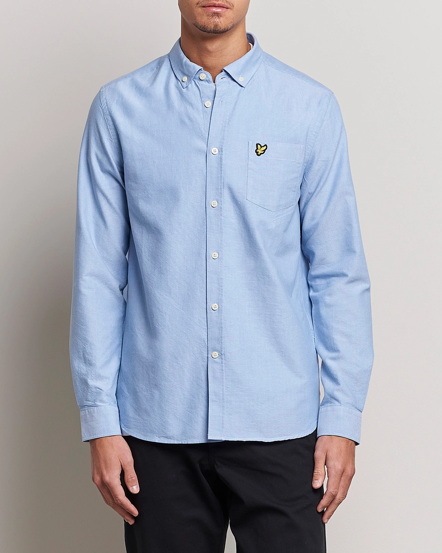Heren | Casual | Lyle & Scott | Lightweight Oxford Shirt Riviera Blue