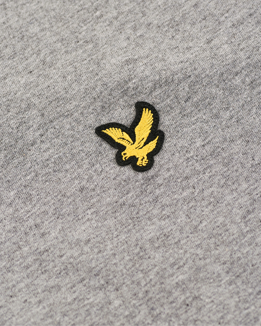Heren | T-shirts | Lyle & Scott | Long Sleeve Crew Neck Tee Mid Grey Marl