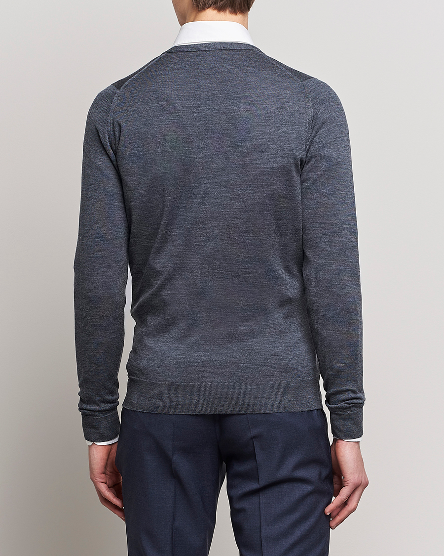Heren | Truien | John Smedley | Petworth Extra Fine Merino Cardigan Charcoal