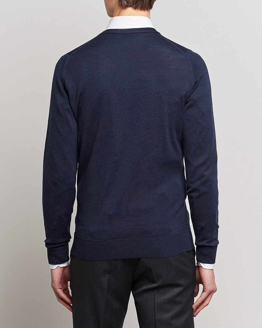 Heren | Truien | John Smedley | Petworth Extra Fine Merino Cardigan Midnight