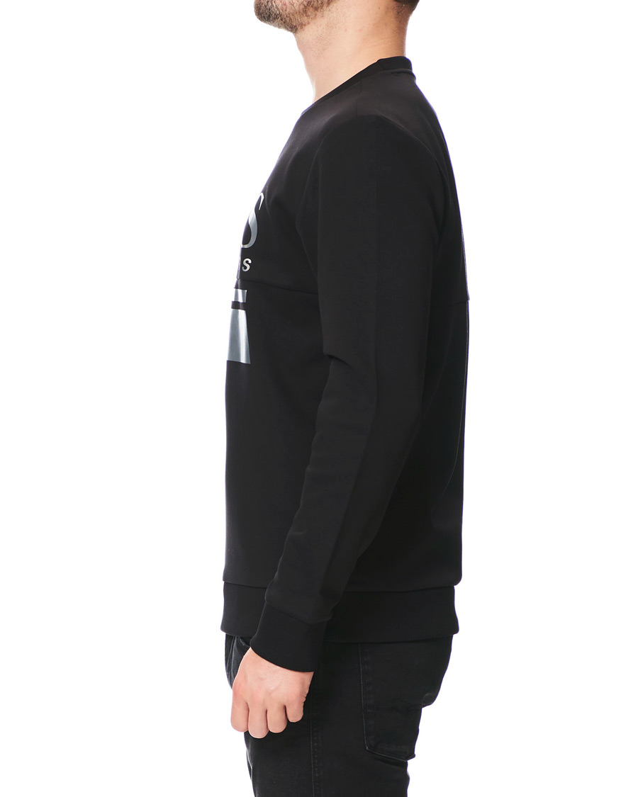 Heren | Truien | BOSS GREEN | BOSS Athleisure Salbo Crew Neck Sweater Black/Silver