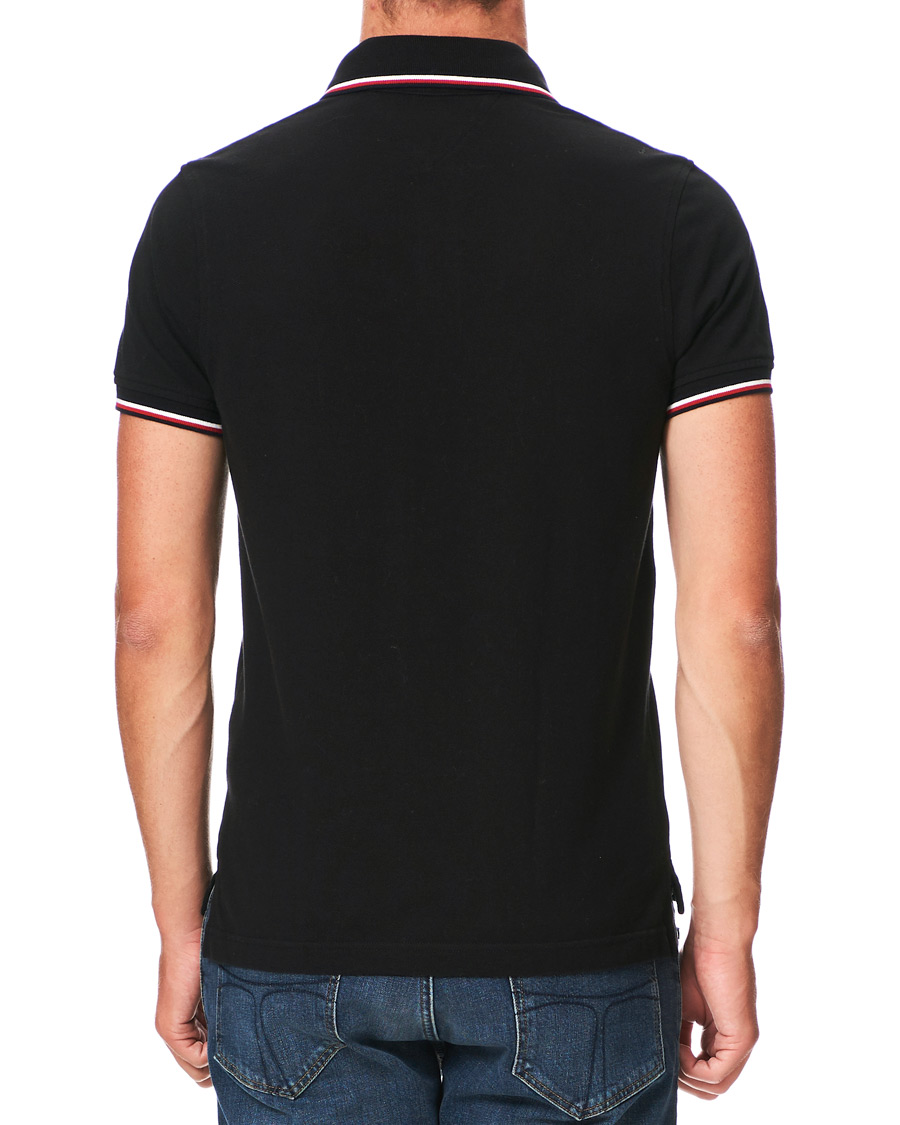 Heren | Polo's | Tommy Hilfiger | Slim Fit Tipped Polo Black