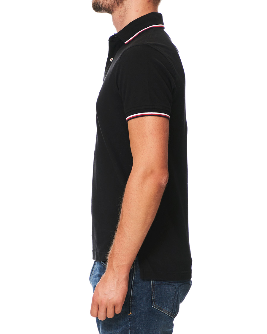 Heren | Polo's | Tommy Hilfiger | Slim Fit Tipped Polo Black