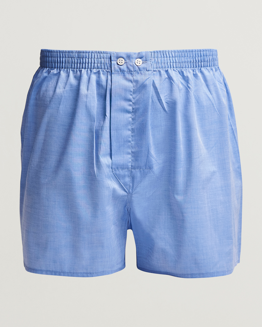 Heren | Ondergoed | Derek Rose | Classic Fit Cotton Boxer Shorts Blue