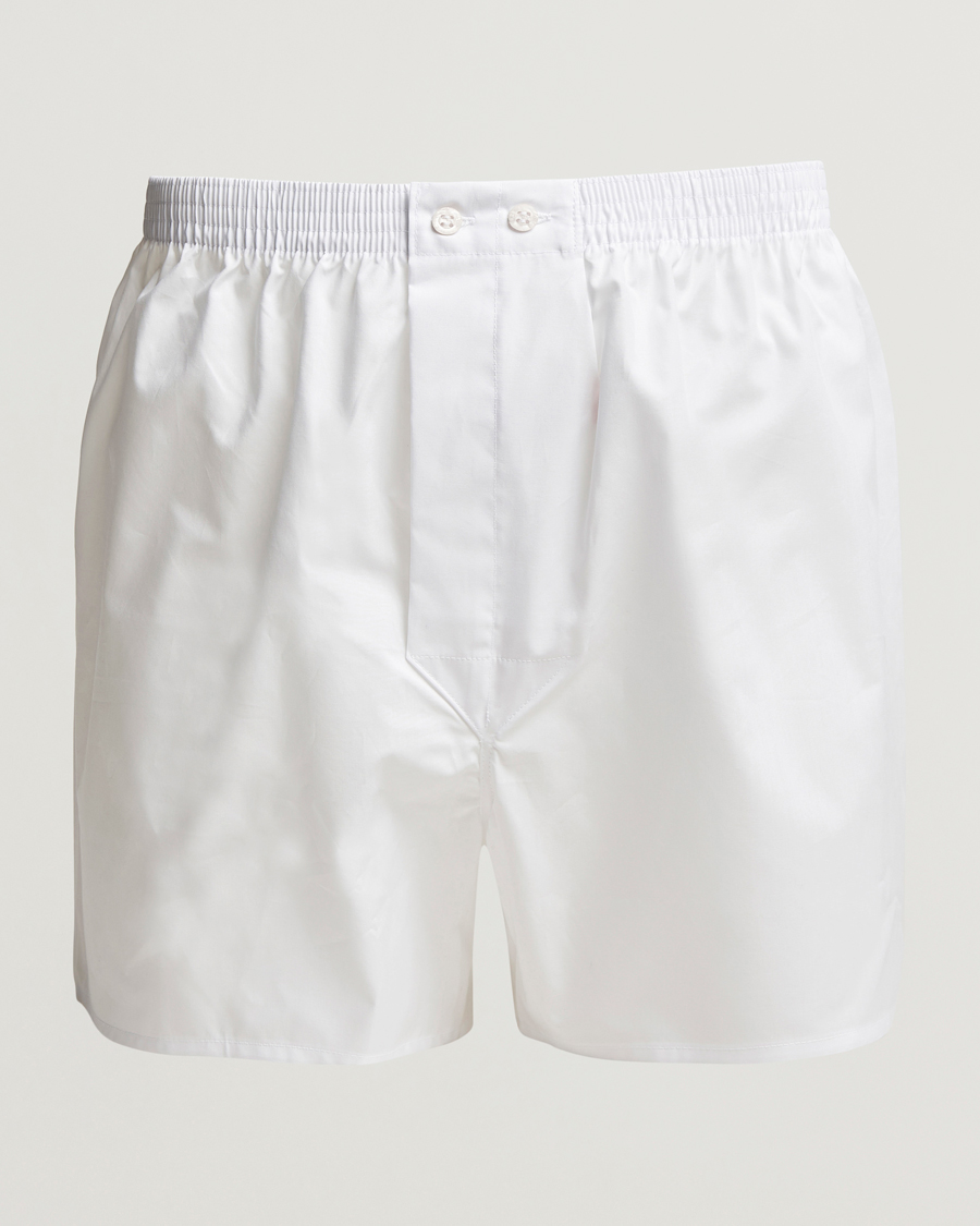 Heren | Ondergoed | Derek Rose | Classic Fit Cotton Boxer Shorts White