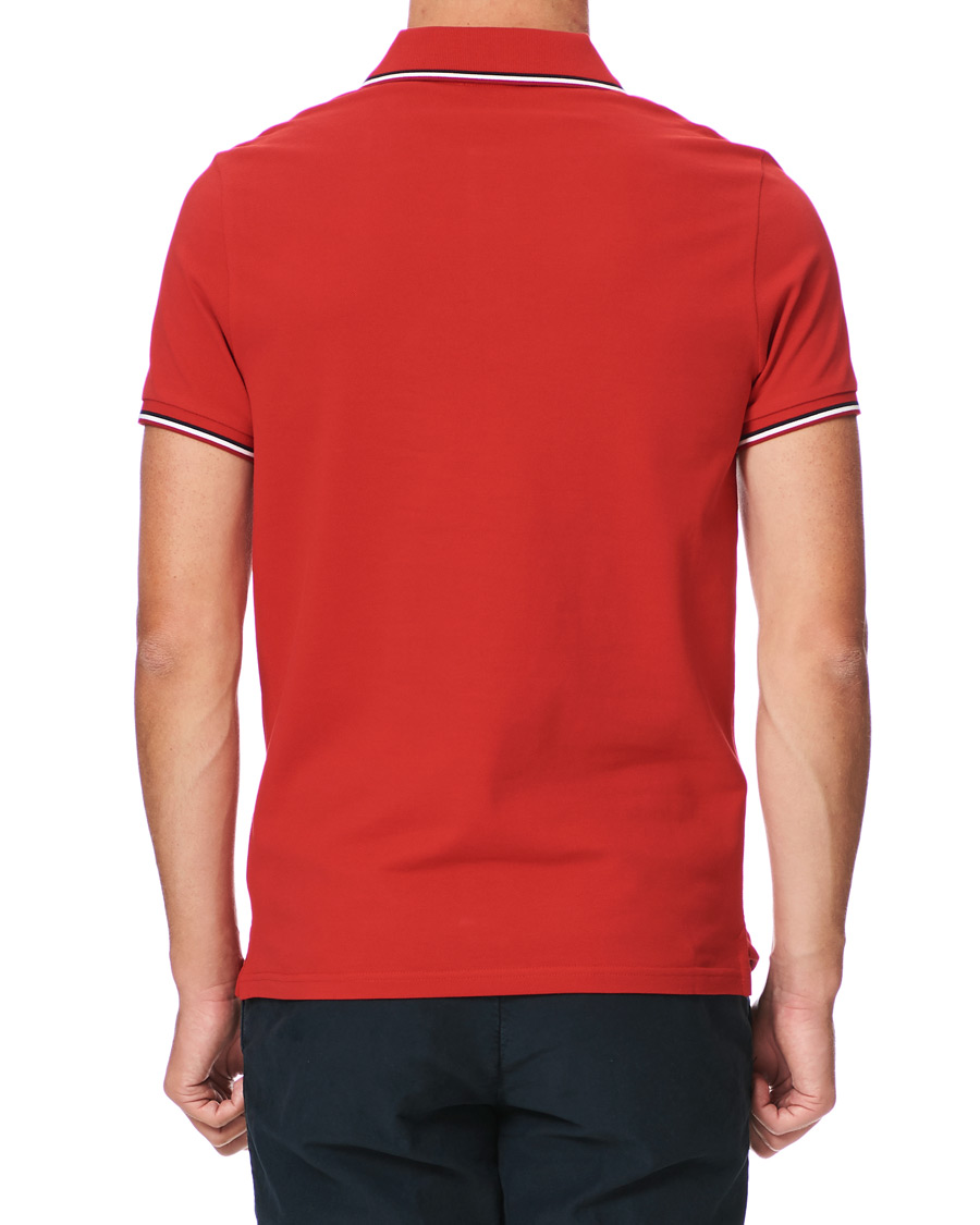 Heren | Polo's | Moncler | Logo Tipped Polo Red
