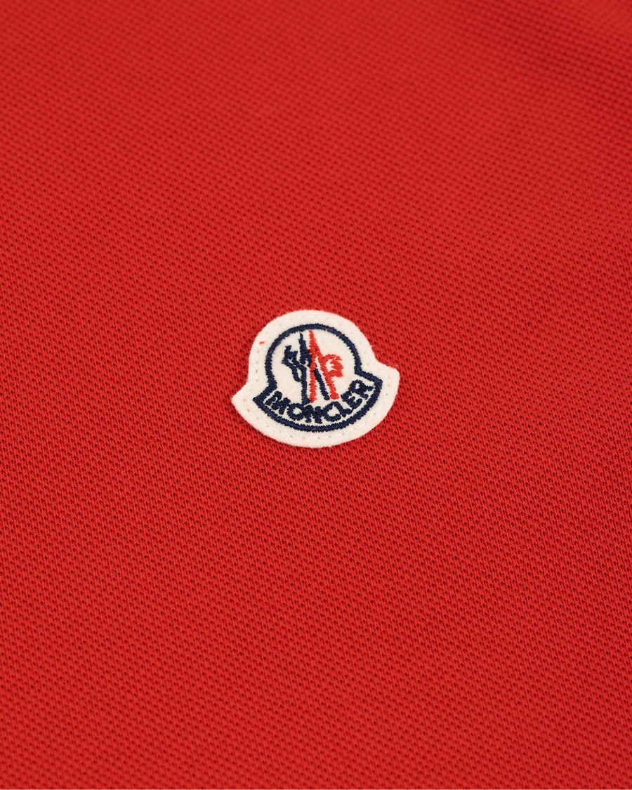 Heren | Polo's | Moncler | Logo Tipped Polo Red