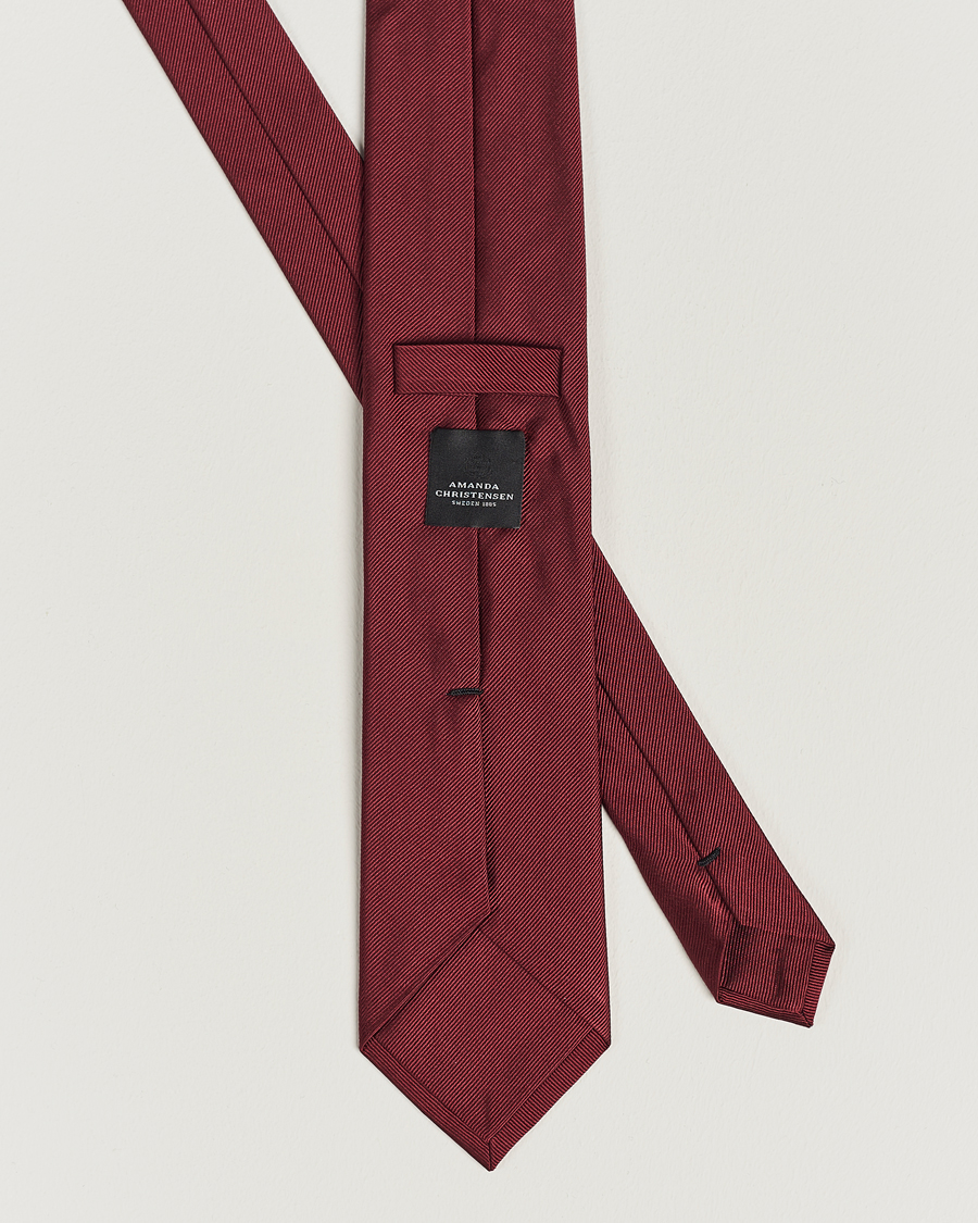 Heren | Stropdassen | Amanda Christensen | Plain Classic Tie 8 cm Bordeaux