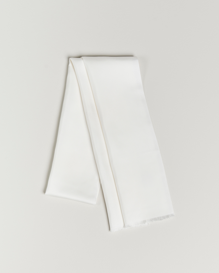 Heren | Sjaals | Amanda Christensen | Ceremony Self Fringes Scarf White