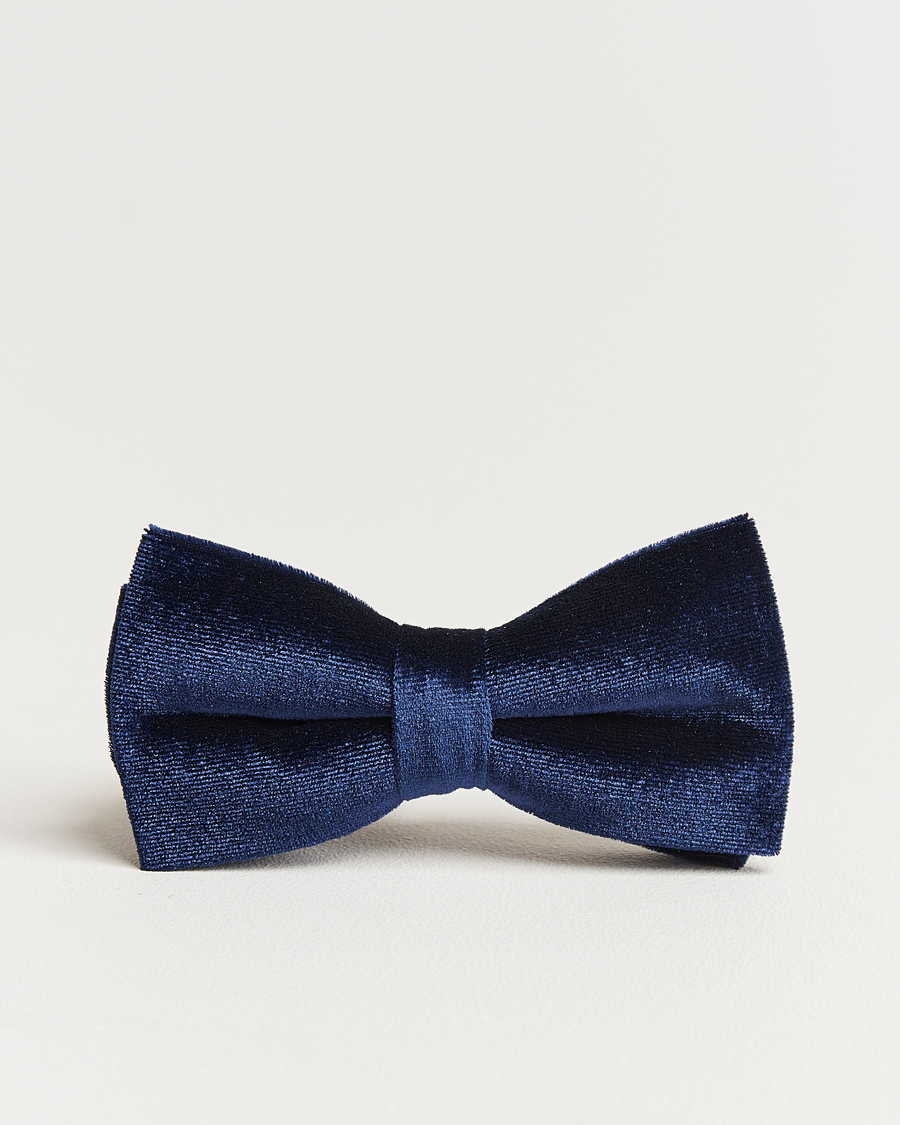 Heren | Vlinderdassen | Amanda Christensen | Velvet Pre Tie Navy