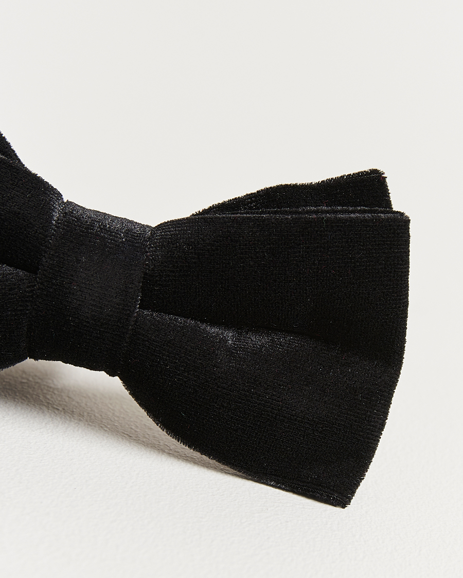 Heren | Vlinderdassen | Amanda Christensen | Velvet Pre Tie Black