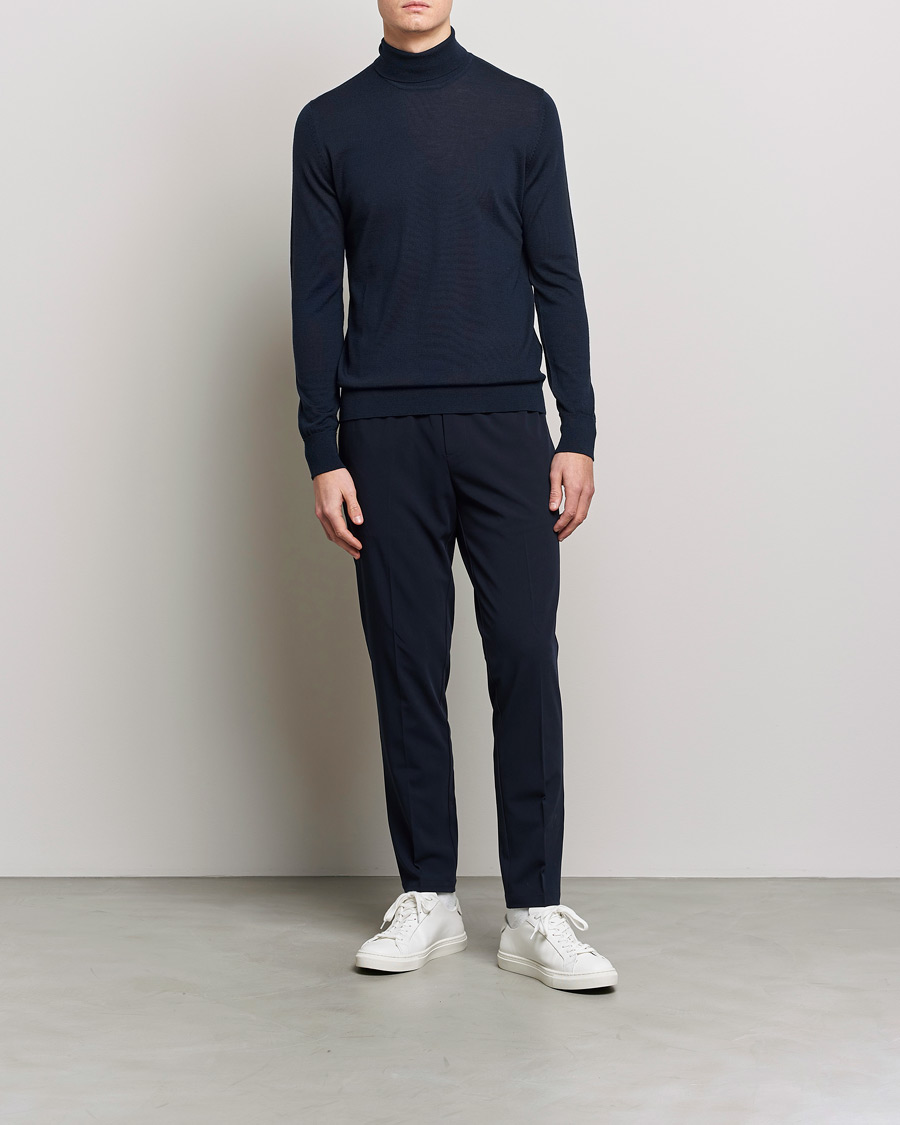Heren | Broeken | Samsøe Samsøe | Smithy Drawstring Trousers Night Sky