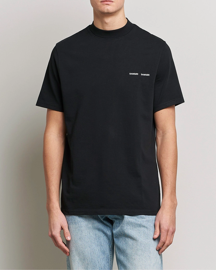 Heren | T-shirts met korte mouwen | Samsøe Samsøe | Norsbro Organic Cotton Tee Black