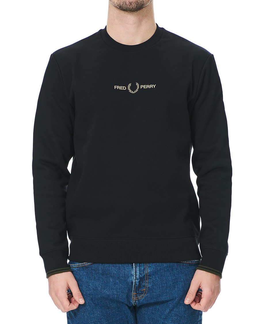 Heren | Truien | Fred Perry | Graphic Sweatshirt Black