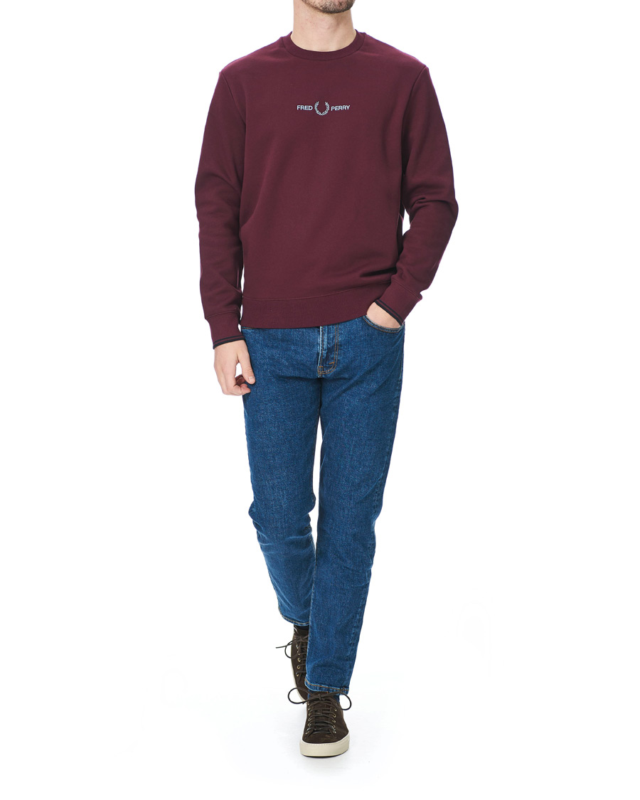 Heren | Truien | Fred Perry | Graphic Sweatshirt Mahogany