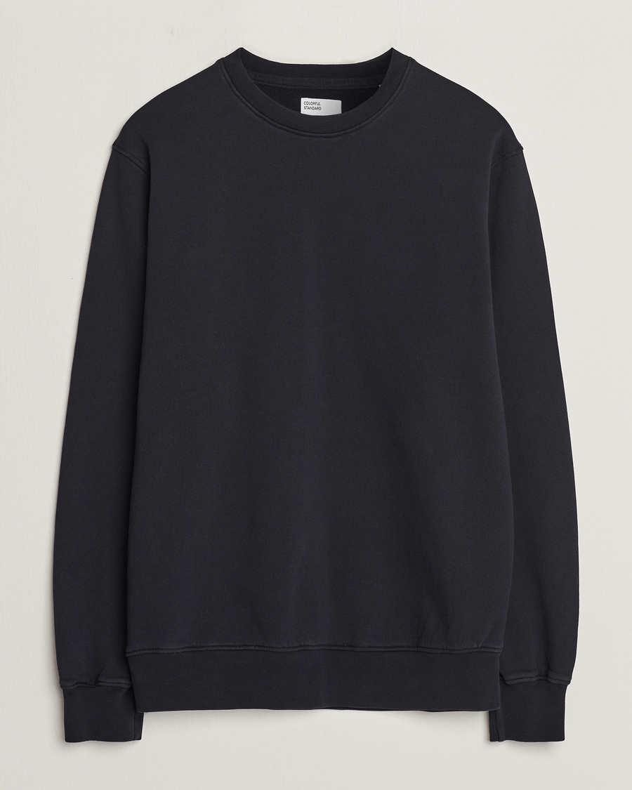 Heren | Truien | Colorful Standard | Classic Organic Crew Neck Sweat Deep Black