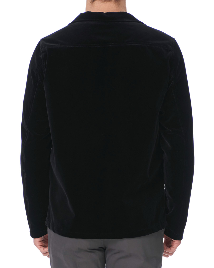 Heren | Overhemden | Oscar Jacobson | Holger Velvet Shirt Jacket Black