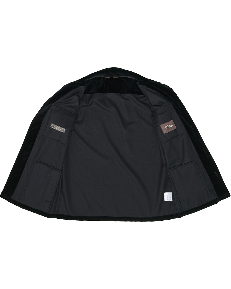 Heren | Overhemden | Oscar Jacobson | Holger Velvet Shirt Jacket Black