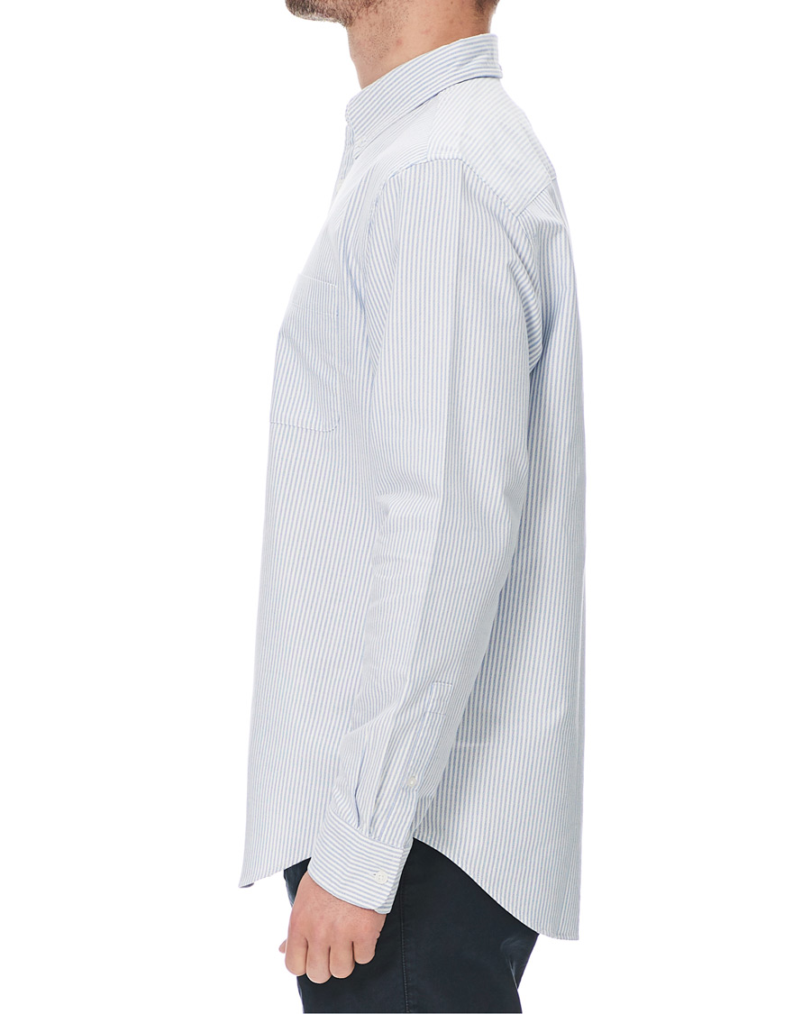 Heren | Overhemden | Club Monaco | Slim Fit Oxford Stripe Shirt Blue/White