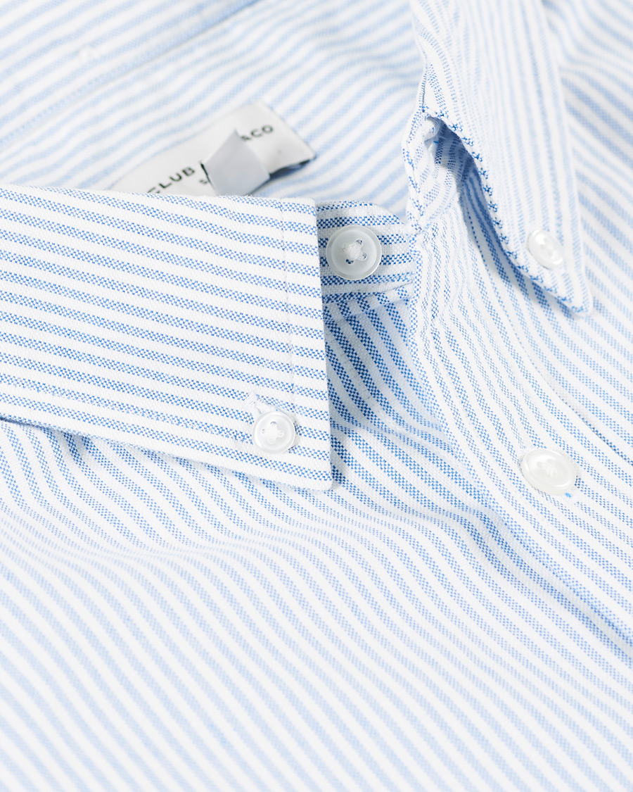Heren | Overhemden | Club Monaco | Slim Fit Oxford Stripe Shirt Blue/White