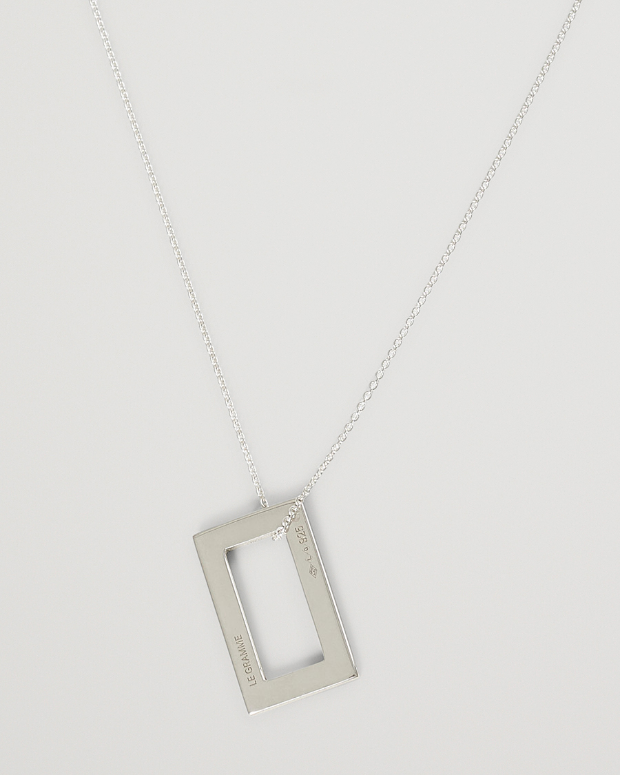 Heren | LE GRAMME Rectangular Necklace Le 3.4 Sterling Silver | LE GRAMME | Rectangular Necklace Le 3.4 Sterling Silver