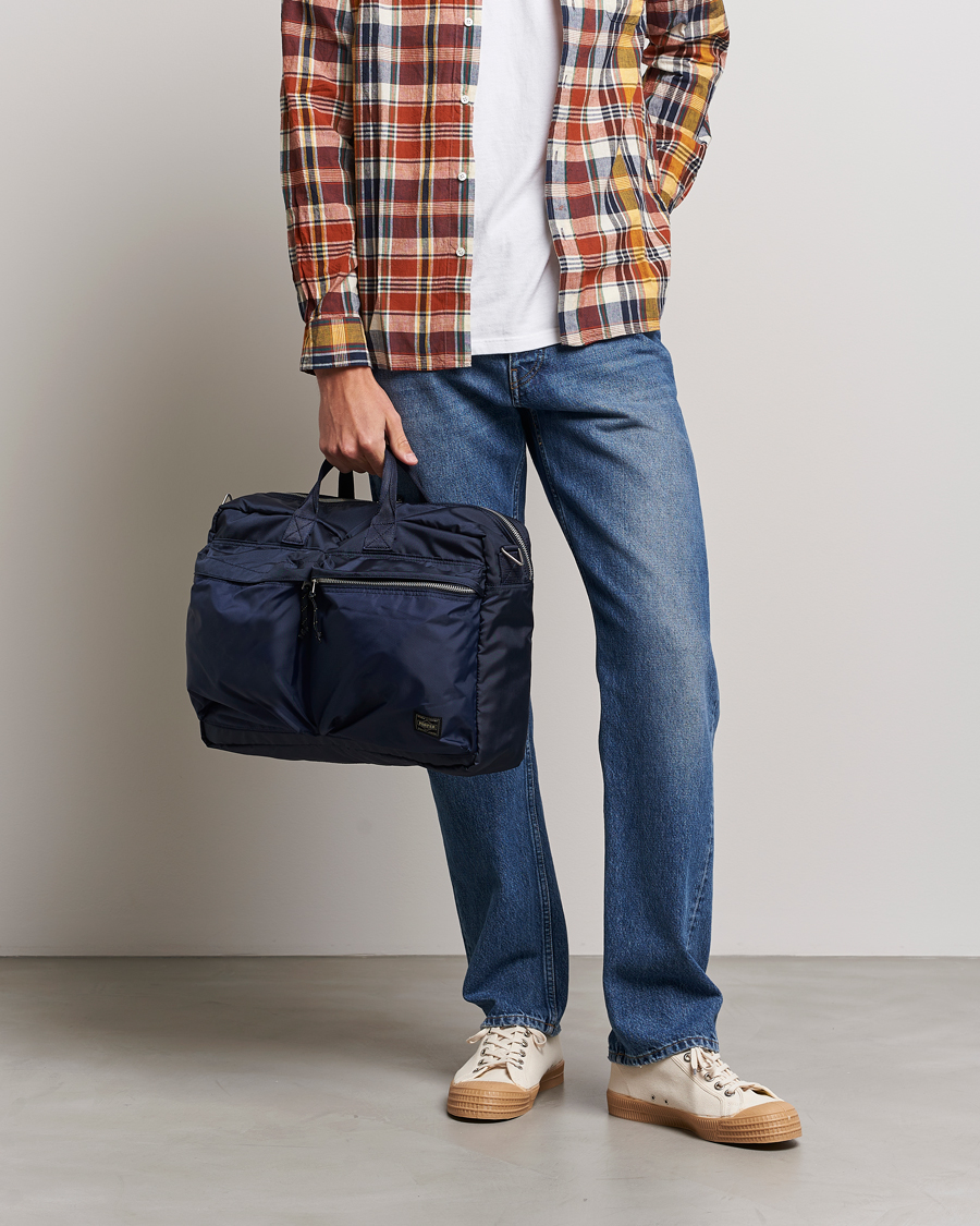 Heren | Tassen | Porter-Yoshida & Co. | Porter-Yoshida & Co.Force 3Way BriefcaseNavy Blue