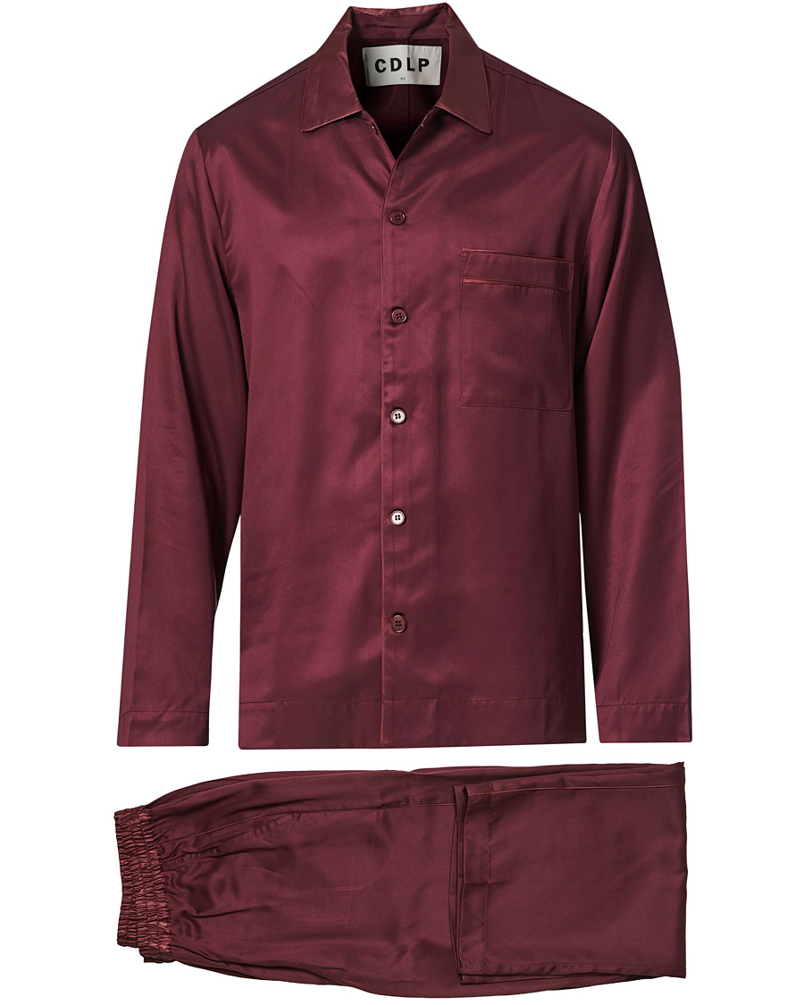 Heren | Pyjama's en gewaden | CDLP | Home Suit Long Sleeve Burgundy