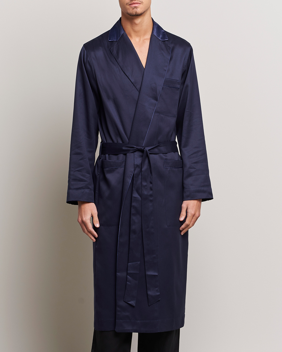 Heren | Pyjama's en gewaden | CDLP | Home Robe Navy Blue