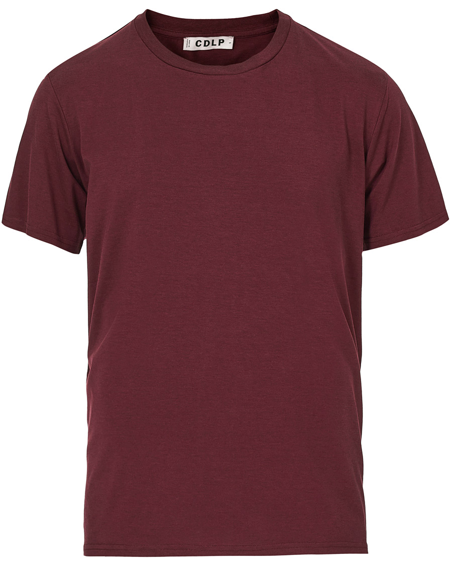 Heren | T-shirts | CDLP | Round Neck Tee Burgundy