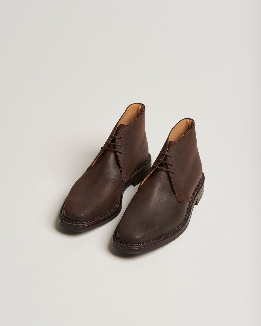 Heren | Best of British | Crockett & Jones | Molton Chukka Dk Brown Rough-Out Suede