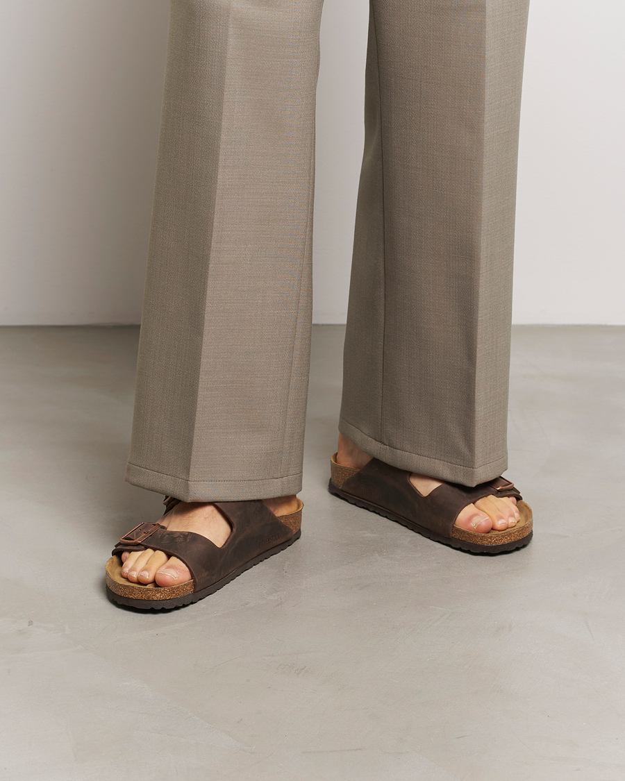 Heren | Sandalen slides | BIRKENSTOCK | Arizona Classic Footbed Habana Oiled Leather