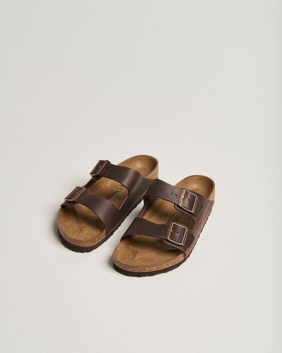 Heren | Sandalen slides | BIRKENSTOCK | Arizona Classic Footbed Habana Oiled Leather