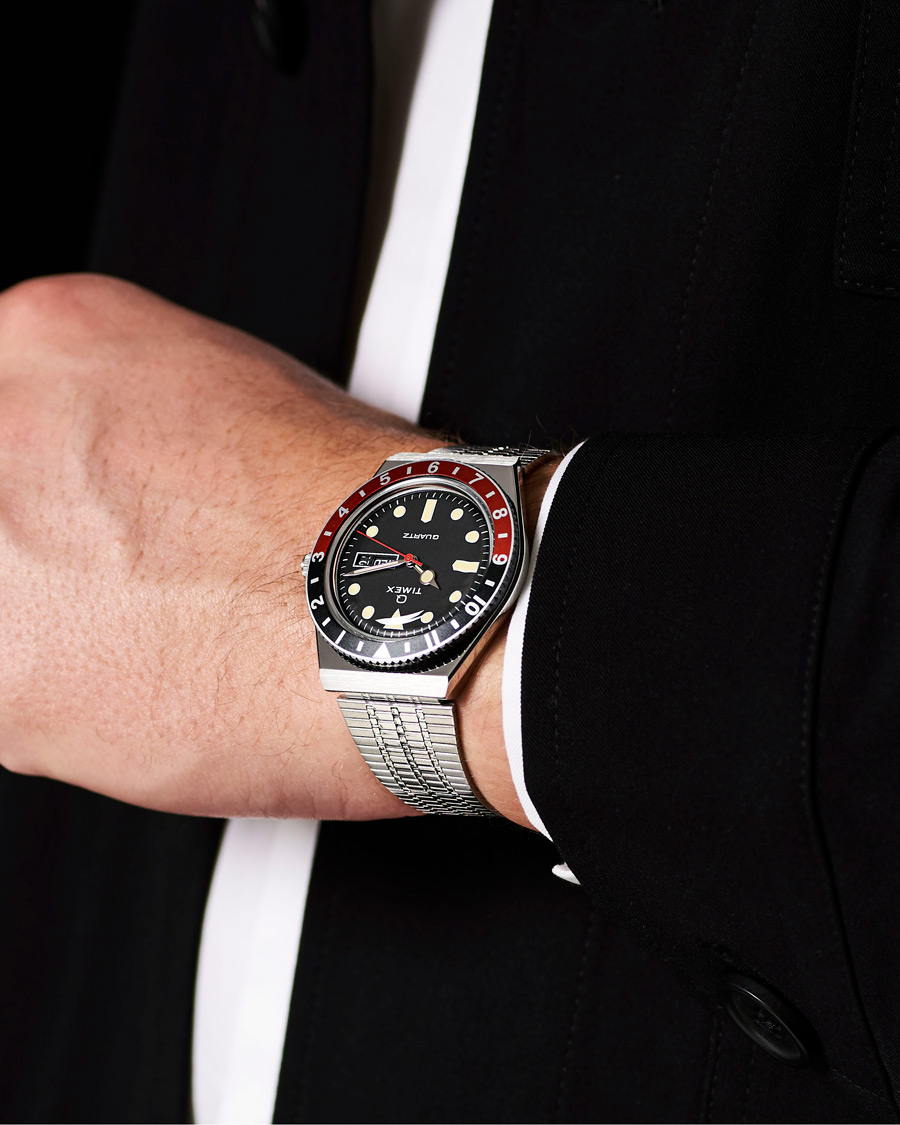 Heren | Timex Q Reissue 1979 Black/Red | Timex | Q Reissue 1979 Black/Red