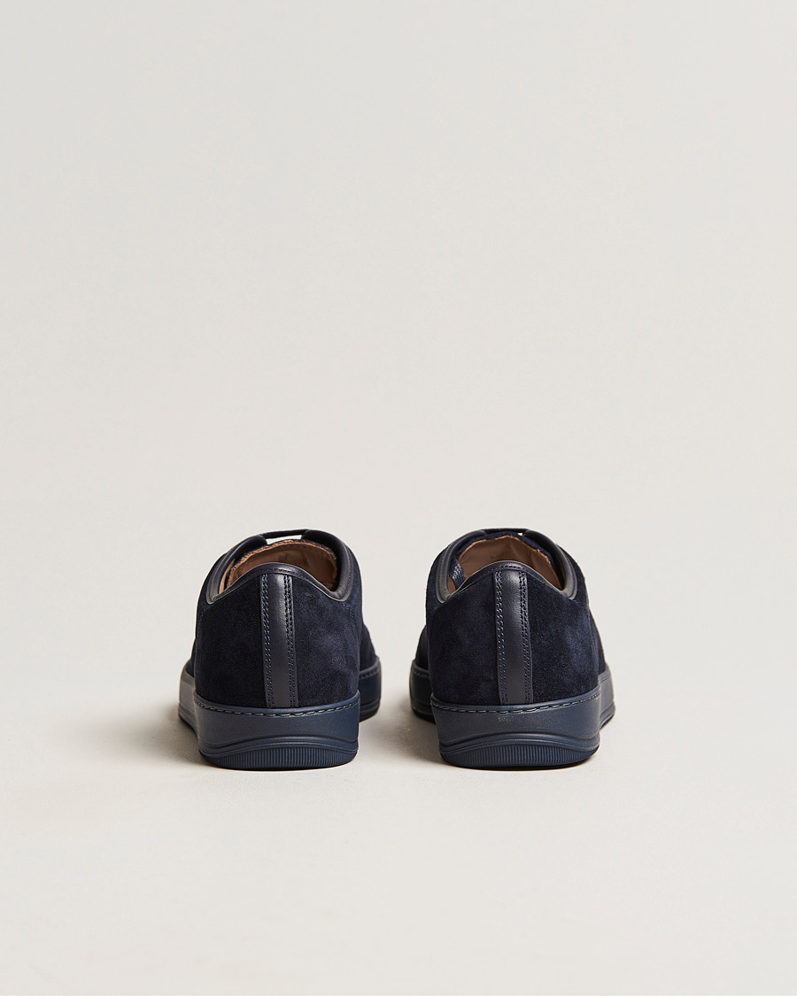 Heren | Lanvin Patent Cap Toe Sneaker Navy/Navy | Lanvin | Patent Cap Toe Sneaker Navy/Navy