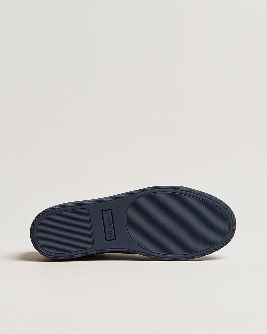 Heren | Lanvin Patent Cap Toe Sneaker Navy/Navy | Lanvin | Patent Cap Toe Sneaker Navy/Navy