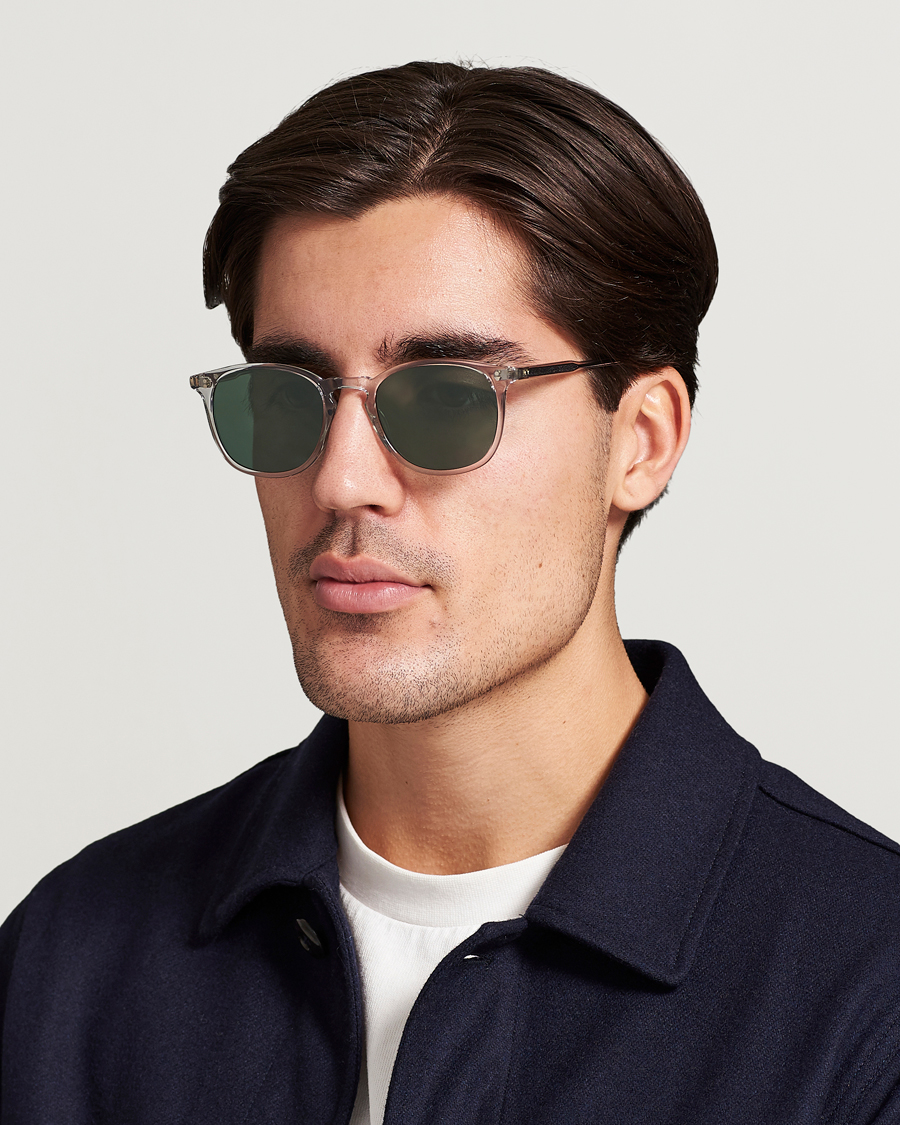 Heren | Garrett Leight | Garrett Leight | Kinney 49 Sunglasses Transparent/Green