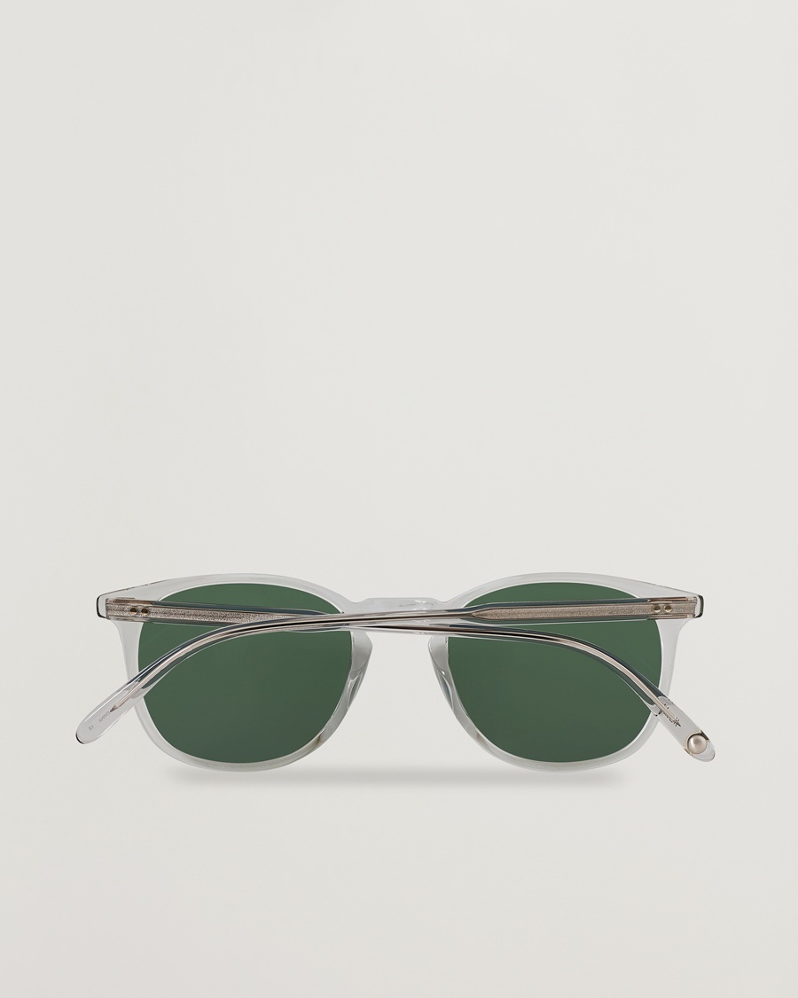 Heren | Zonnebrillen | Garrett Leight | Kinney 49 Sunglasses Transparent/Green