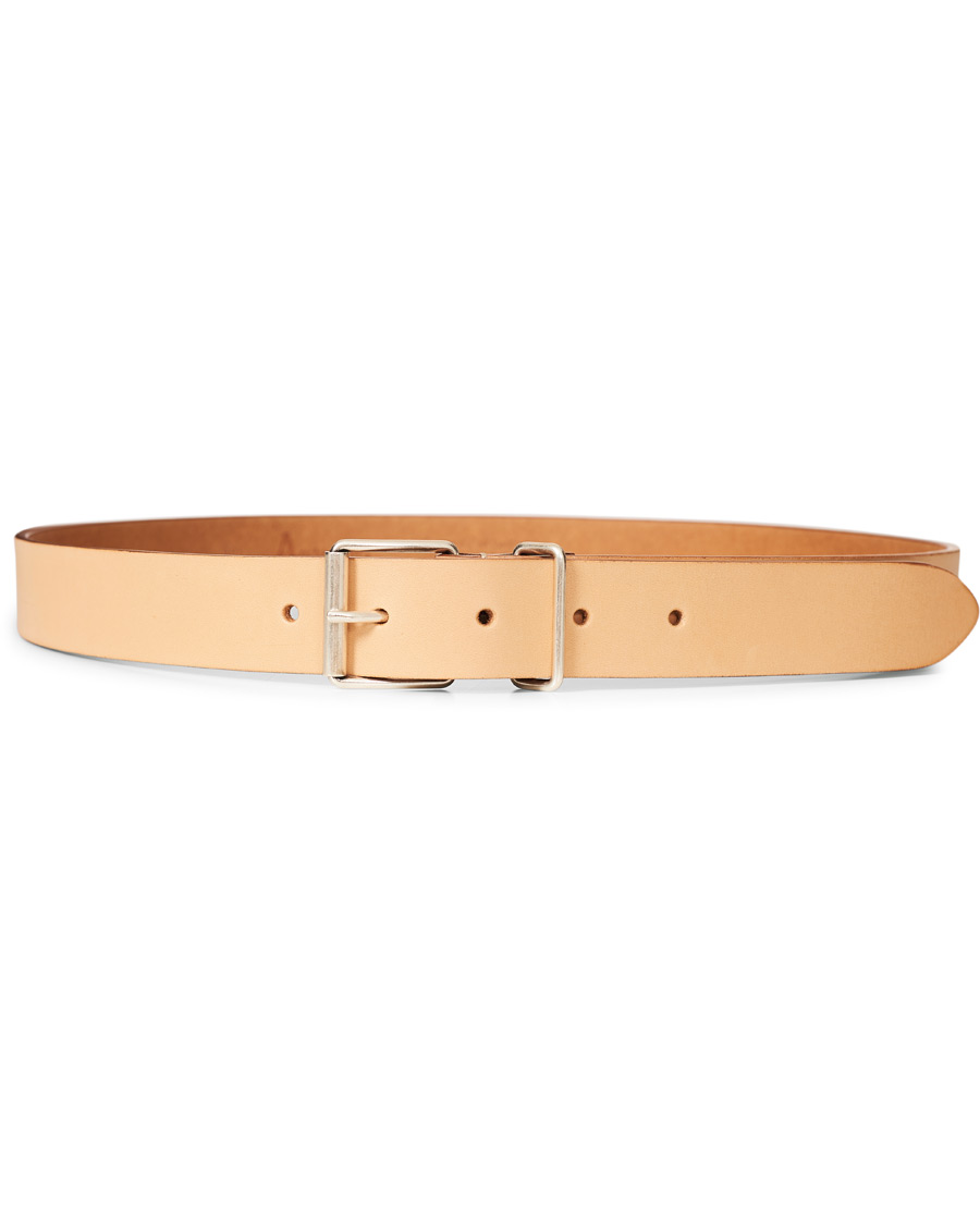 Heren | Anderson's Classic Casual 3 cm Leather Belt Natural | Anderson's | Classic Casual 3 cm Leather Belt Natural