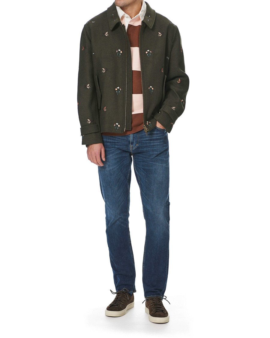 Heren | Jassen | GANT | Luke Edward Hall Emrodery Zip Jacket Tartan Green