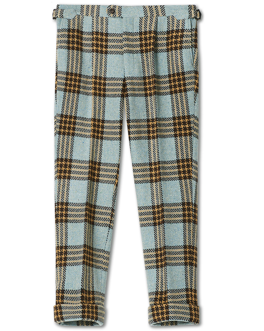 Heren | Broeken | GANT | Luke Edward Hall Check Trousers Hamptons Blue
