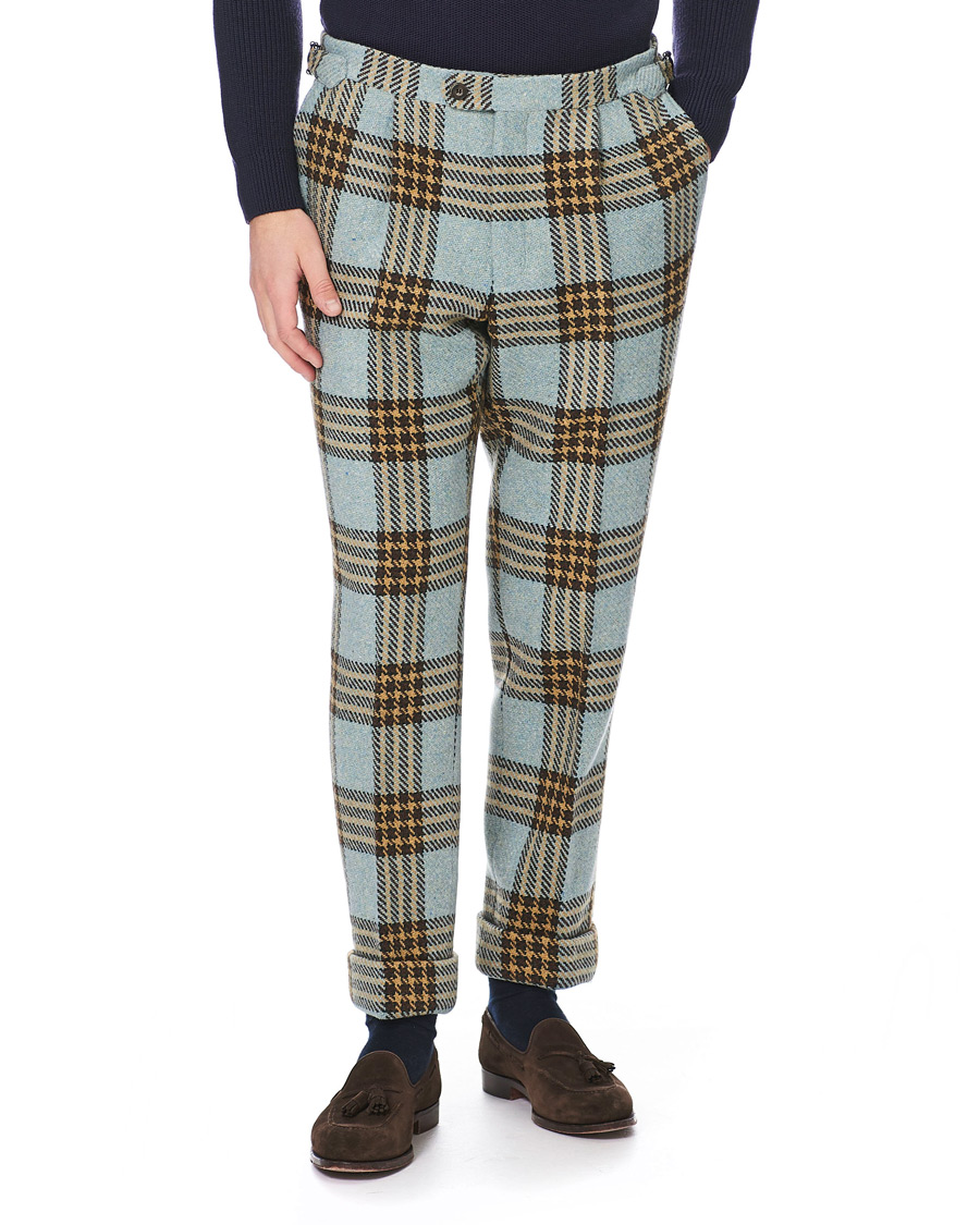 Heren | Broeken | GANT | Luke Edward Hall Check Trousers Hamptons Blue