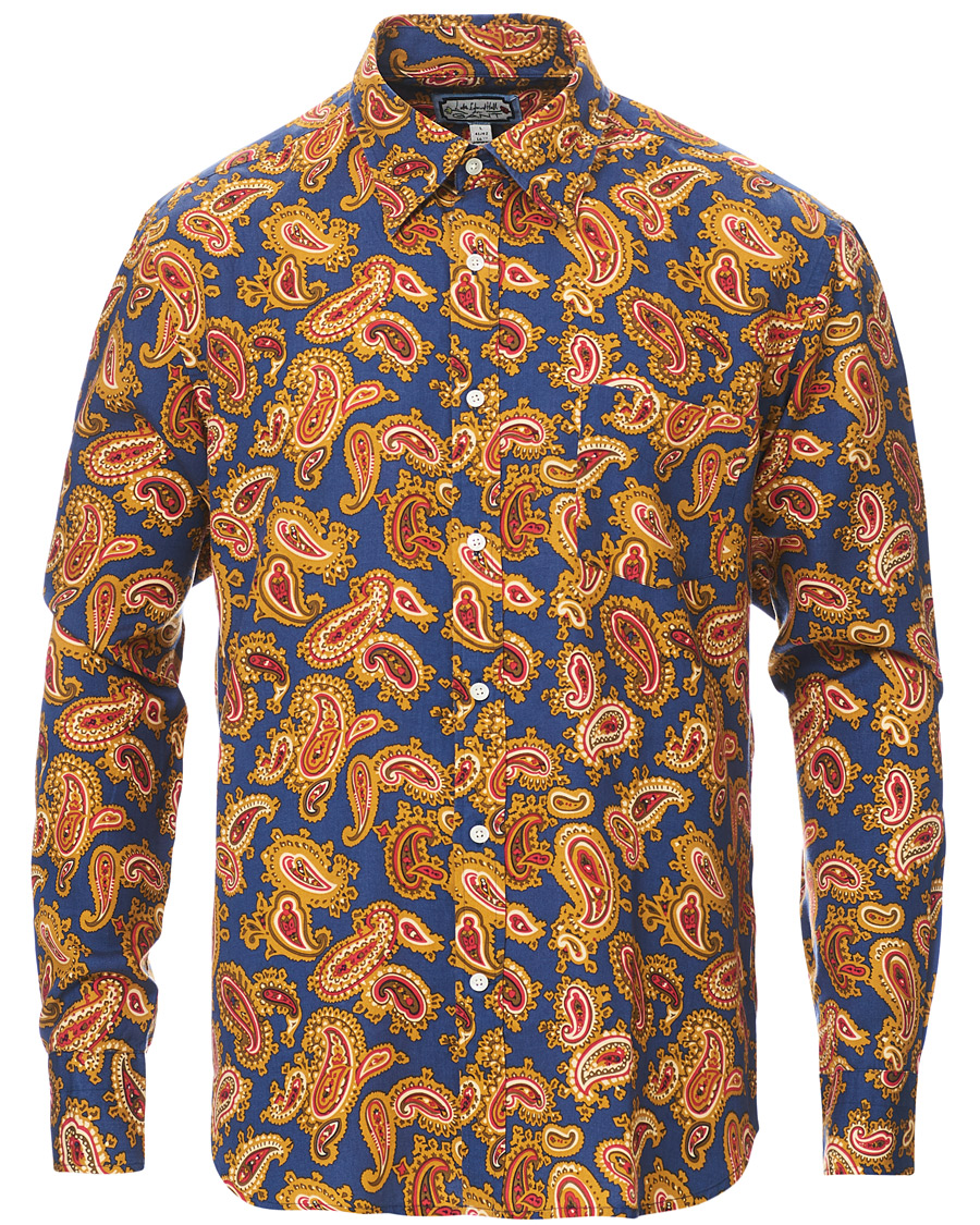Heren | Overhemden | GANT | Luke Edward Hall Town Paisley Shirt College Blue
