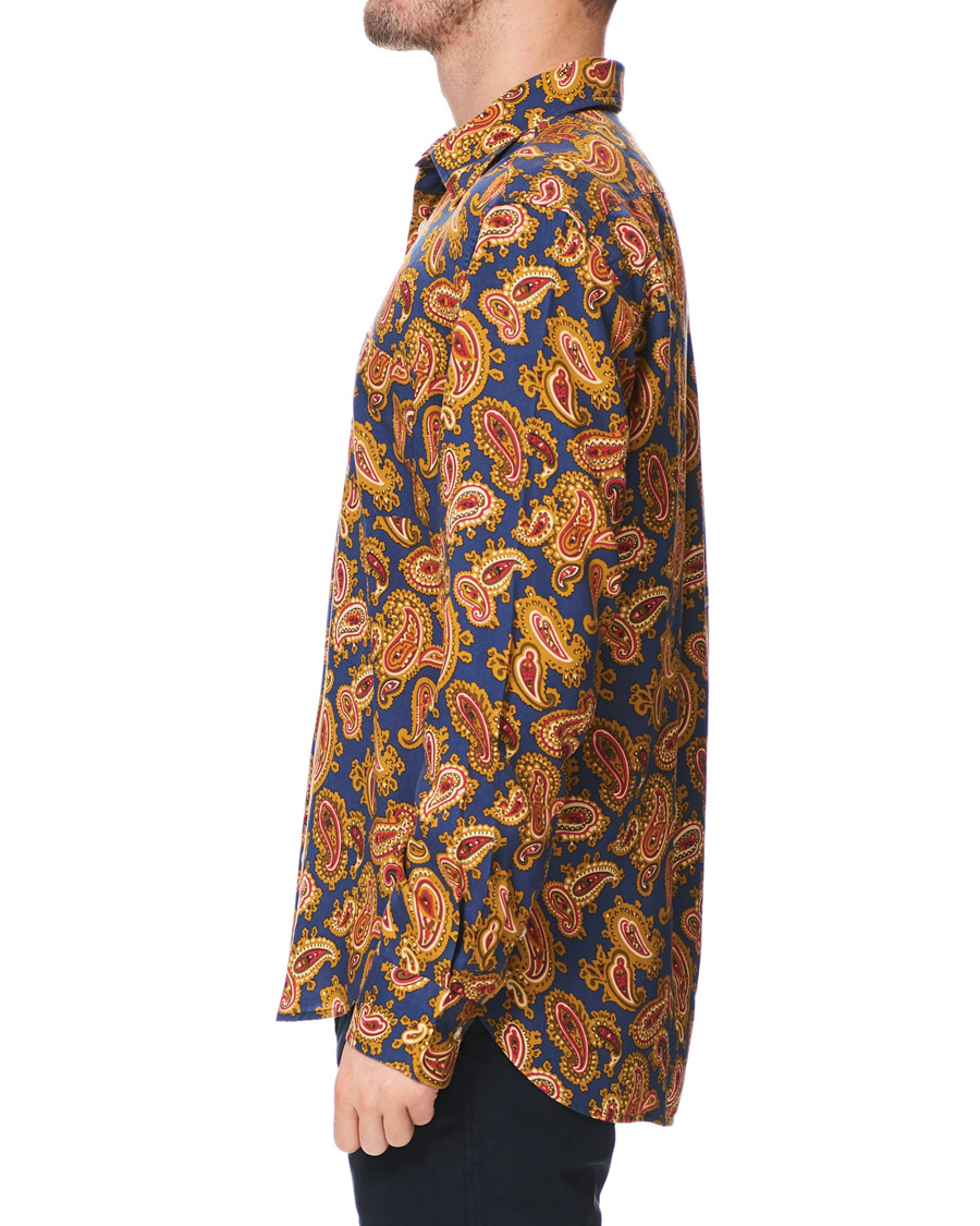 Heren | Overhemden | GANT | Luke Edward Hall Town Paisley Shirt College Blue