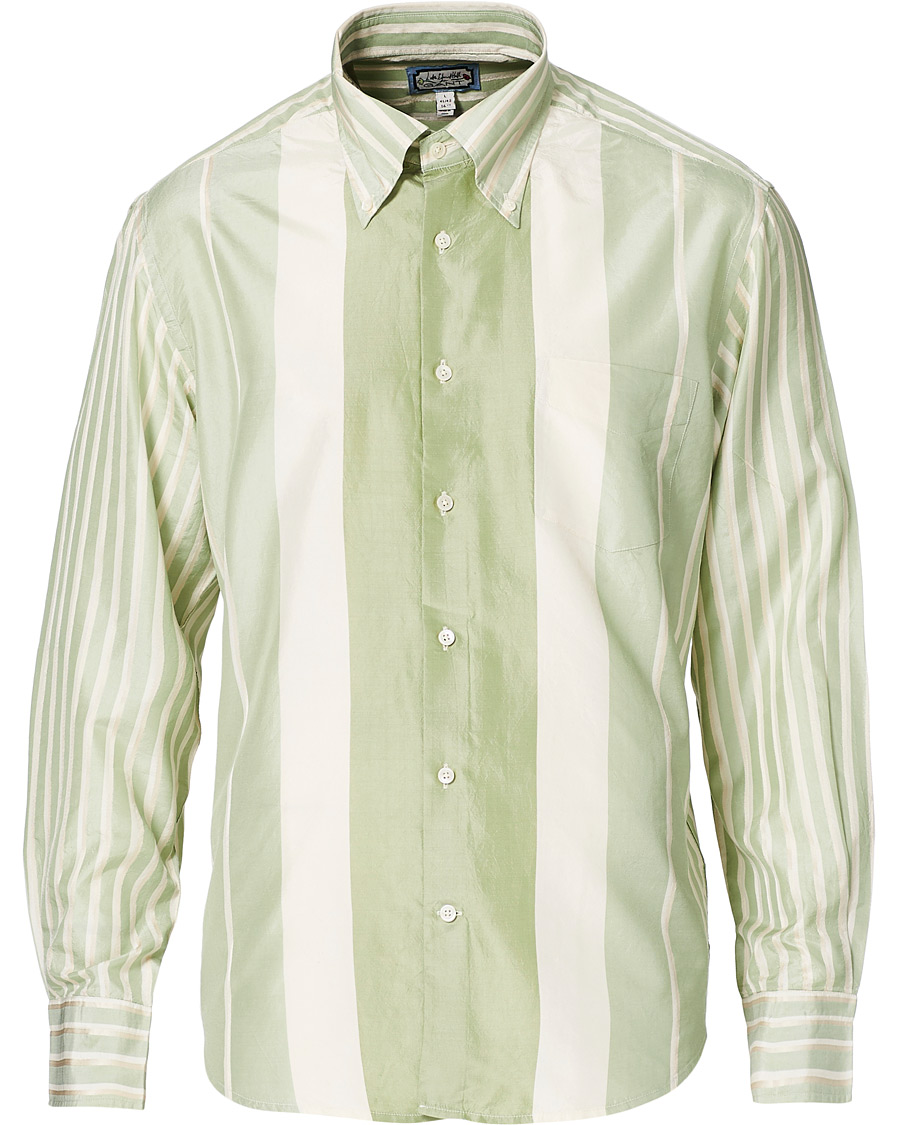 Heren | Overhemden | GANT | Luke Edward Hall Silk Stripe Shirt Pepermint