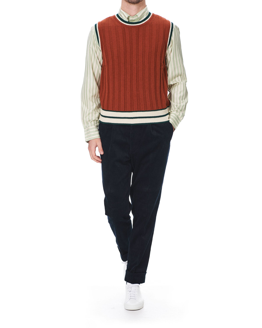 Heren | Overhemden | GANT | Luke Edward Hall Silk Stripe Shirt Pepermint