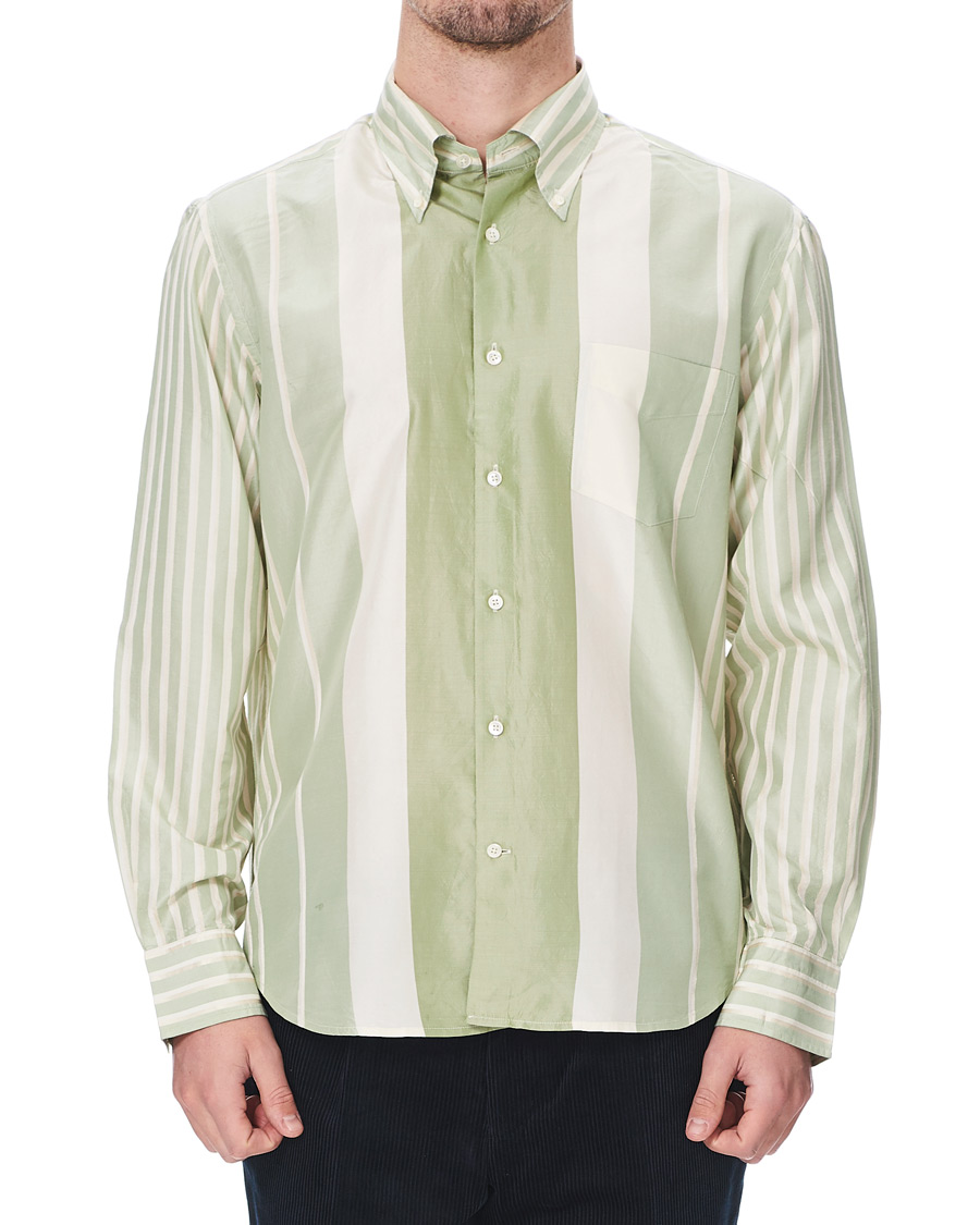 Heren | Overhemden | GANT | Luke Edward Hall Silk Stripe Shirt Pepermint