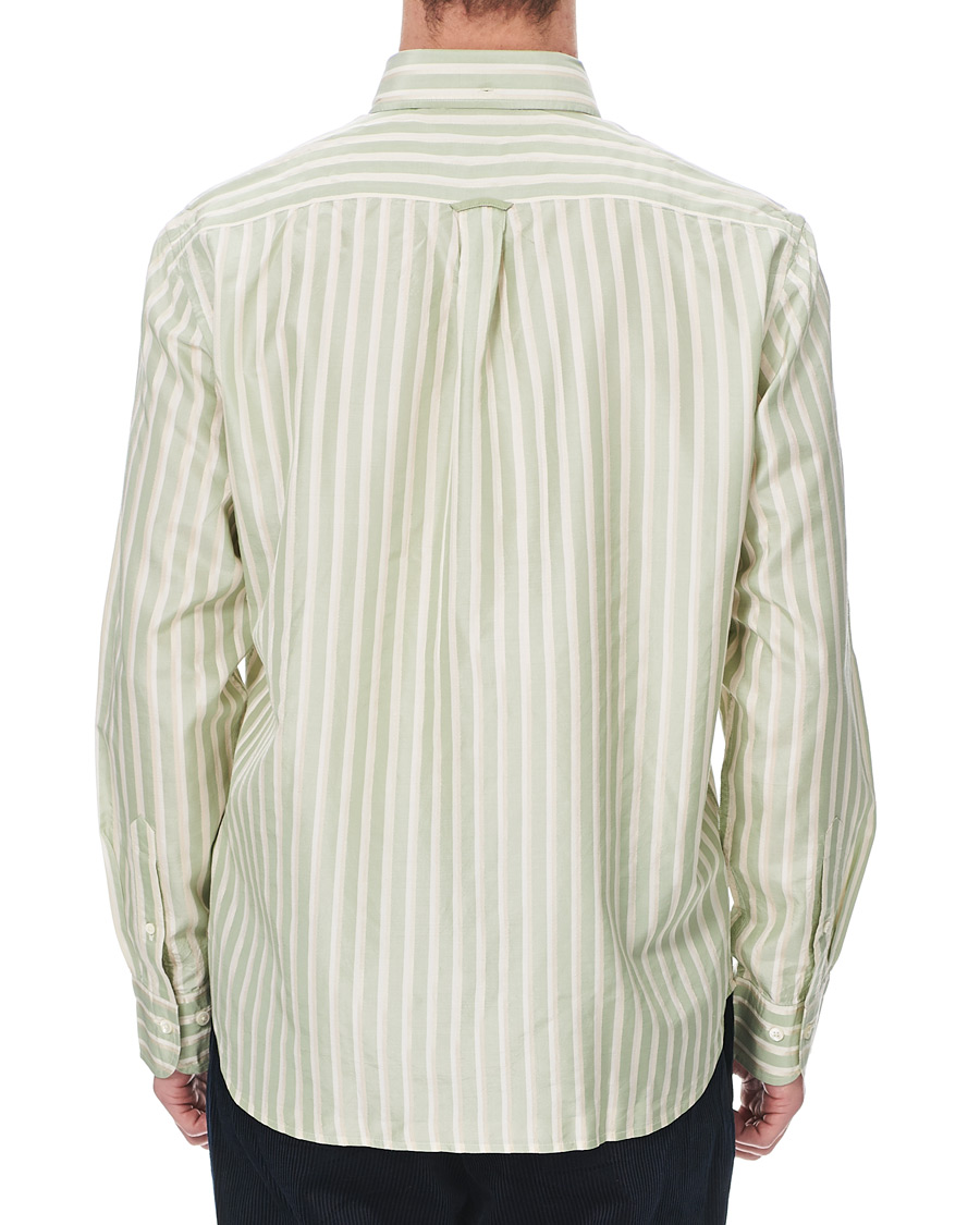 Heren | Overhemden | GANT | Luke Edward Hall Silk Stripe Shirt Pepermint