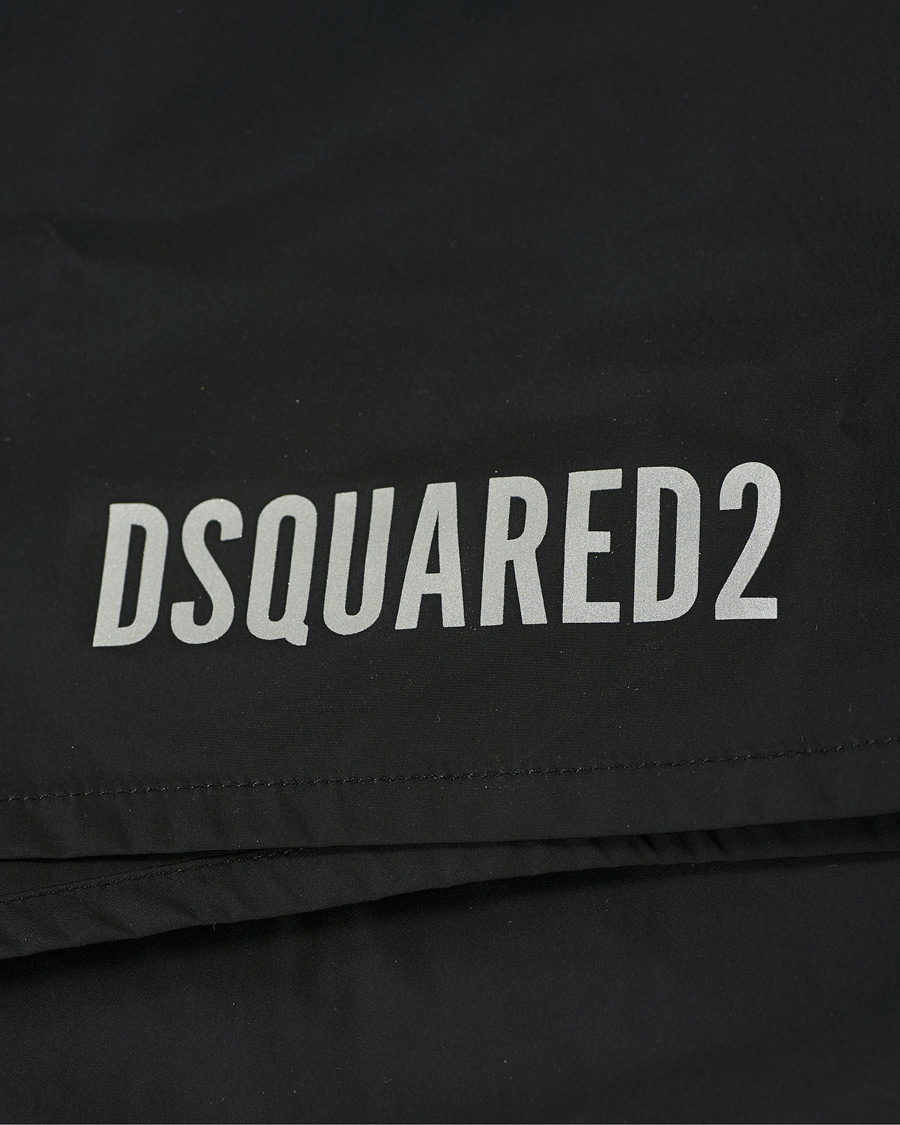Heren | Zwembroek | Dsquared2 | Icon Boxer Mid Swimshorts Black/Silver