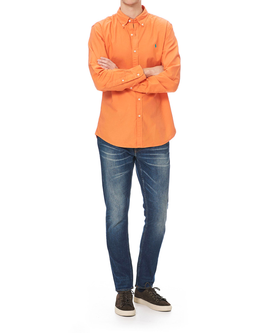 Heren | Overhemden | Polo Ralph Lauren | Slim Fit Garment Dyed Oxford Shirt Orange